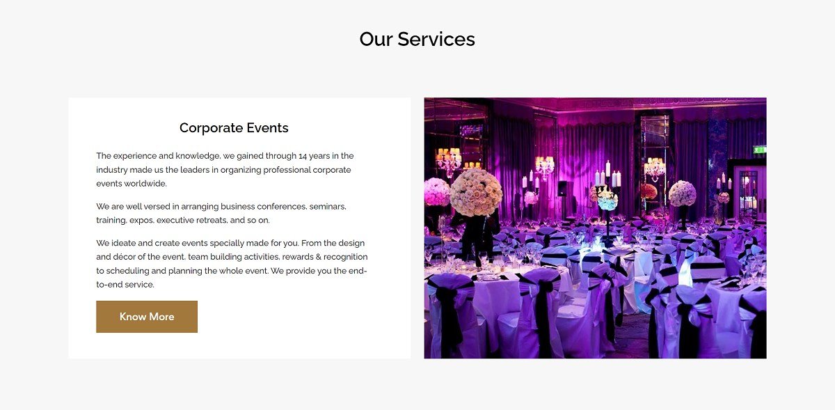 Services Page