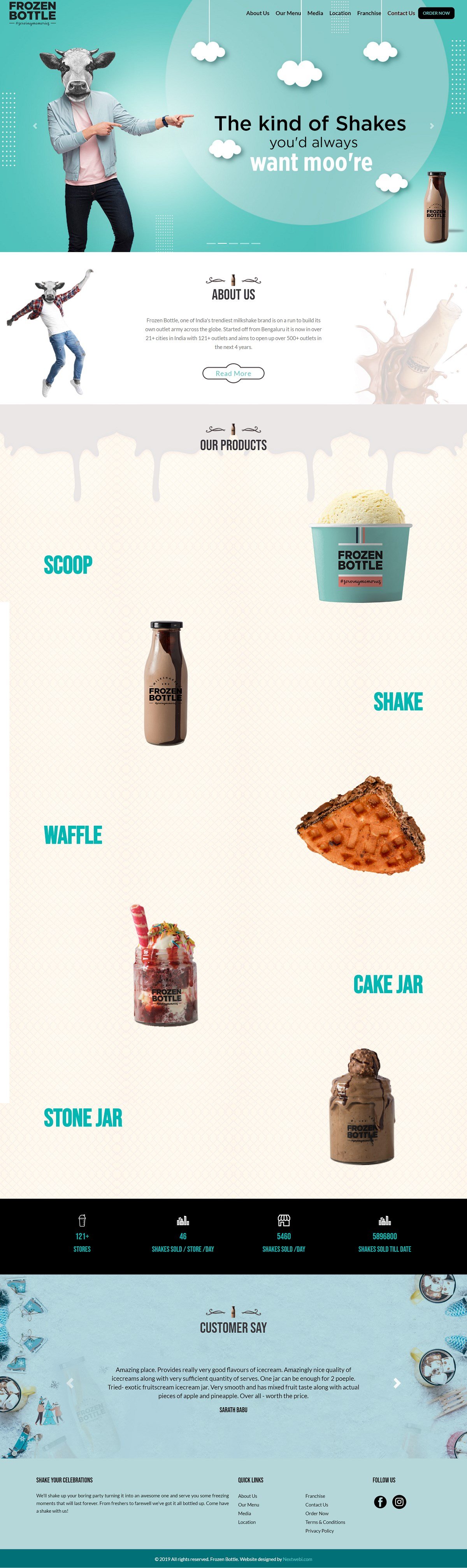 Interactive Home Page for Brand